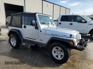 2005 Jeep Wrangler Rubicon with VIN 1J4FA69S75P383071, listed as a Copart auction lot 86371504 with 92,951 mi miles and Salvage Title. Bid and sale history available at carsss.com. Image 4.
