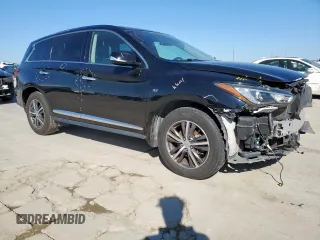 2019 Infiniti QX60 Luxe with VIN 5N1DL0MN1KC548908, listed as a Copart auction lot 48357945 with 89,353 mi miles and Salvage Title. Bid and sale history available at DreamBid. Image 4.
