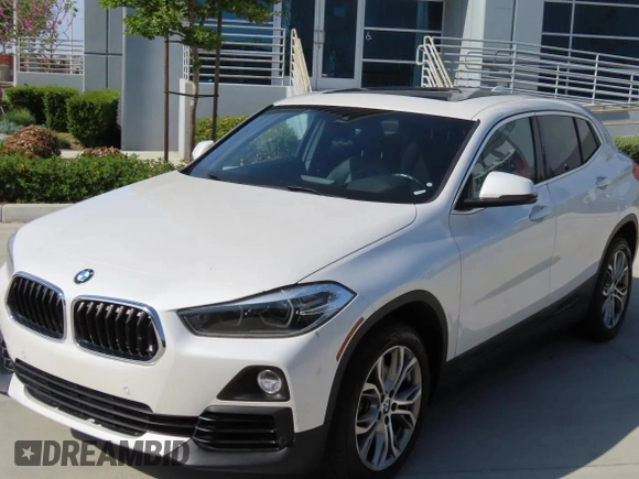 2019 BMW X2 sDrive28i with VIN WBXYJ3C57KEP77485, listed as a Copart auction lot 58860995 with 80,811 mi miles and Salvage title. Bid and sale history available at DreamBid. Image 2.
