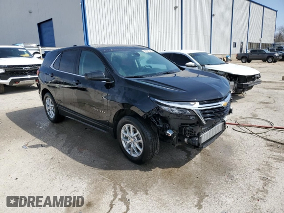 2023 Chevrolet Equinox LT with VIN 3GNAXTEG2PL259908, listed as a Copart auction lot 48531345 with 14,671 mi miles and Salvage title. Bid and sale history available at DreamBid. Image 4.