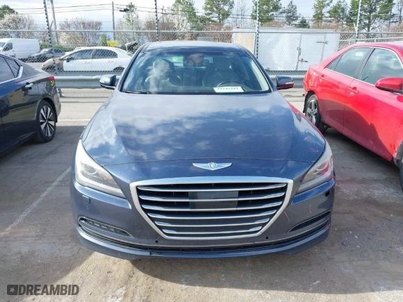 2015 Hyundai Genesis 3.8L with VIN KMHGN4JE6FU037519, listed as a IAAI auction lot 41743242 with 196,098 mi miles. Bid and sale history available at carsss.com. Image 12.