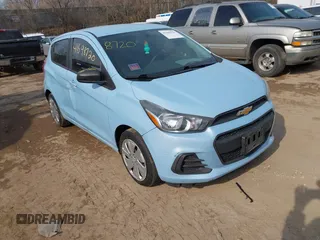 2016 Chevrolet Spark LS with VIN KL8CB6SA1GC582966, listed as a IAAI auction lot 41698720 with 92,053 mi miles. Bid and sale history available at carsss.com. Image 1.