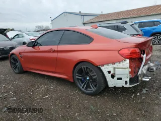 2015 BMW M4 with VIN WBS3R9C50FK332055, listed as a Copart auction lot 48268074 with 65,996 mi miles. Bid and sale history available at carsss.com. Image 2.