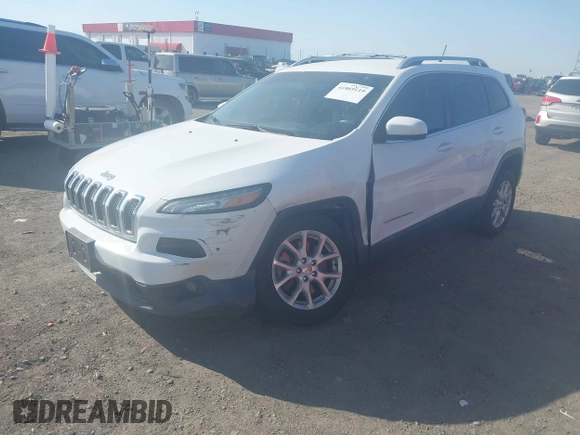 2014 Jeep Cherokee Latitude with VIN 1C4PJLCB1EW226188, listed as a IAAI auction lot 41869119 with 54,478 mi miles. Bid and sale history available at carsss.com. Image 20.