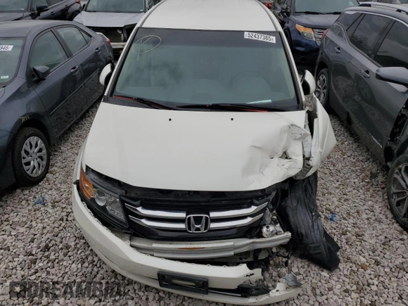 2017 Honda Odyssey SE with VIN 5FNRL5H36HB024018, listed as a Copart auction lot 52437385 with 105,175 mi miles and Salvage Title. Bid and sale history available at carsss.com. Image 5.