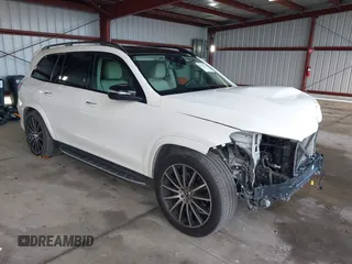 2022 Mercedes-Benz GLS with VIN 4JGFF5KE4NA793413, listed as a IAAI auction lot 41529276 with 29,692 mi miles. Bid and sale history available at carsss.com. Image 1.