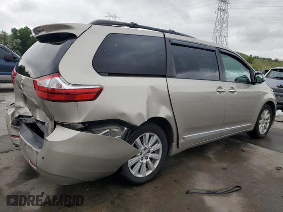 2017 Toyota Sienna XLE z VIN 5TDDZ3DC7HS166182, wystawiony jako Copart lot #61437105 z przebiegiem 101 491 mil mil oraz Szkoda całkowita • Salvage title. Historia ofert i sprzedaży dostępna na DreamBid. Obrazek 3.