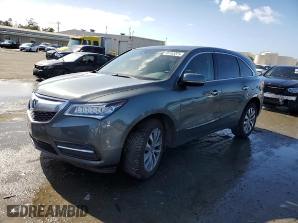 2015 Acura MDX Technology z VIN 5FRYD4H44FB011842, wystawiony jako Copart lot #45143275 z przebiegiem 165 525 mil mil oraz Szkoda całkowita • Salvage title. Historia ofert i sprzedaży dostępna na DreamBid. Obrazek 1.