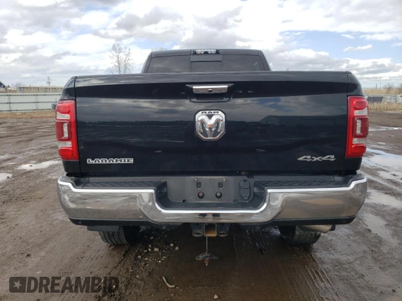 2019 Ram 2500 Laramie with VIN 3C6UR5FL4KG693344, listed as a Copart auction lot 47744485 with 53,672 mi miles and Salvage Title. Bid and sale history available at carsss.com. Image 6.
