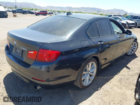 2011 BMW 5 Series 535i xDrive with VIN WBAFU7C55BDU55241, listed as a IAAI auction lot 42035748 with 169,154 mi miles. Bid and sale history available at carsss.com. Image 4.