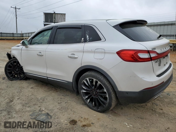 2016 Lincoln MKX Reserve with VIN 2LMTJ6LR9GBL79869, listed as a Copart auction lot 51208265 with 205,729 mi miles and Salvage Title. Bid and sale history available at DreamBid. Image 2.