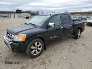 2010 Nissan Titan SE with VIN 1N6BA0ED1AN300083, listed as a Copart auction lot 44336155 with 204,382 mi miles and Salvage Title. Bid and sale history available at carsss.com. Image 1.