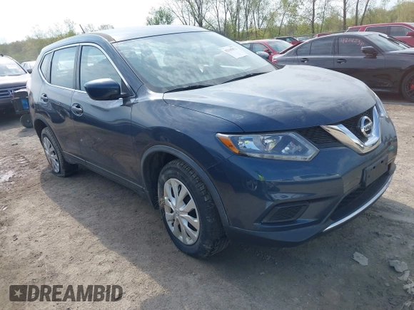2016 Nissan Rogue S with VIN JN8AT2MV4GW149536, listed as a IAAI auction lot 42145872 with 102,388 mi miles. Bid and sale history available at carsss.com. Image 1.