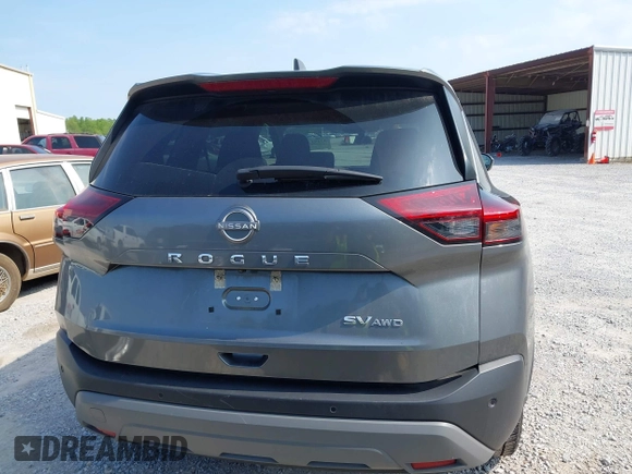 2023 Nissan Rogue SV with VIN 5N1BT3BB1PC924676, listed as a IAAI auction lot 42191295 with 38,351 mi miles and . Bid and sale history available at DreamBid. Image 16.