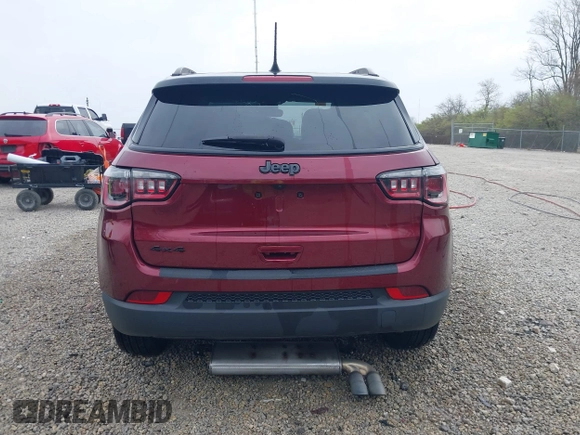 2021 Jeep Compass Altitude with VIN 3C4NJDBB6MT530958, listed as a IAAI auction lot 42017387 with 68,023 mi miles and . Bid and sale history available at DreamBid. Image 16.