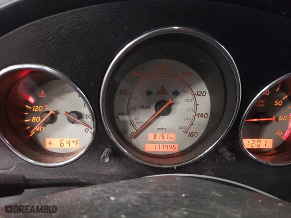 2000 Mercedes-Benz SLK-Class Kompressor with VIN WDBKK47FXYF168434, listed as a Copart auction lot 47393865 with 177,445 mi miles and Clean Title. Bid and sale history available at carsss.com. Image 9.
