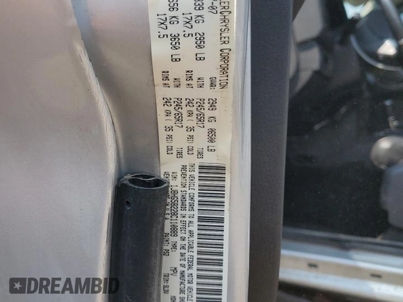 2008 Jeep Commander Limited with VIN 1J8HG58228C110889, listed as a Copart auction lot 59849515 with 164,745 mi miles and Clean title. Bid and sale history available at DreamBid. Image 13.