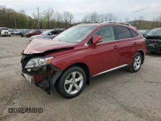 2011 Lexus RX 350 with VIN 2T2BK1BA5BC106429, listed as a Copart auction lot 54818655 with 183,020 mi miles and Salvage Title. Bid and sale history available at DreamBid. Image 1.