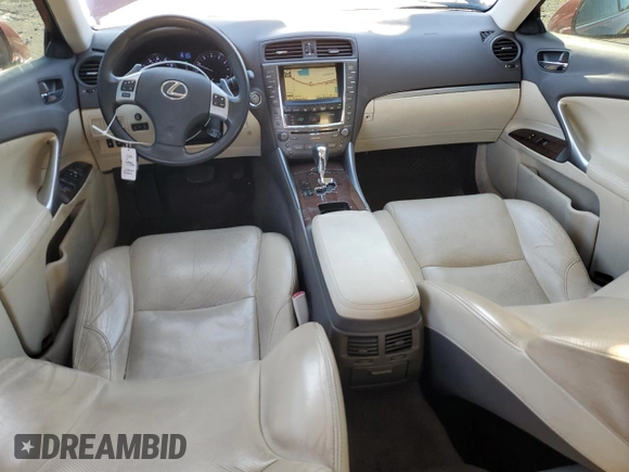2011 Lexus IS 250 with VIN JTHBF5C20B5137428, listed as a Copart auction lot 50063875 with 193,685 mi miles and Salvage Title. Bid and sale history available at carsss.com. Image 8.