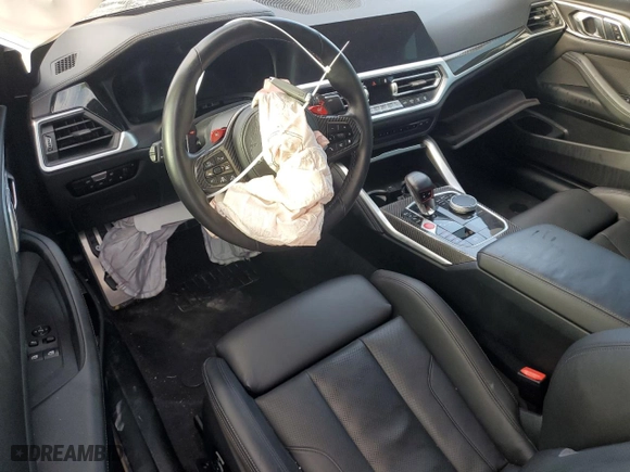 2023 BMW M4 Competition xDrive with VIN WBS43AZ03PCM33749, listed as a Copart auction lot 80803184 with NaN miles and Salvage Title. Bid and sale history available at carsss.com. Image 8.