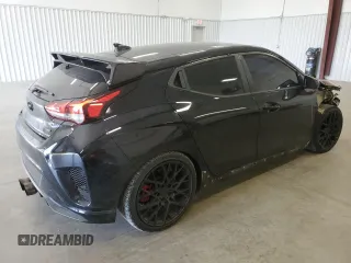 2021 Hyundai Veloster Turbo R-Spec with VIN KMHTH6AB8MU032312, listed as a Copart auction lot 42138813 with 49,624 mi miles. Bid and sale history available at carsss.com. Image 3.