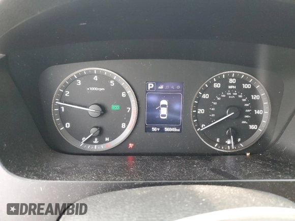 2017 Hyundai Sonata 2.4L with VIN 5NPE24AF0HH539887, listed as a Copart auction lot 50719265 with 56,849 mi miles and Salvage Title. Bid and sale history available at carsss.com. Image 9.