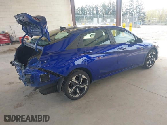 2023 Hyundai Elantra SEL with VIN KMHLS4AG6PU410441, listed as a IAAI auction lot 42000566 with 47,103 mi miles and . Bid and sale history available at DreamBid. Image 4.