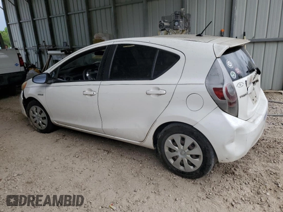 2012 Toyota Prius One with VIN JTDKDTB32C1020173, listed as a Copart auction lot 56573935 with Not Provided miles and Salvage Title. Bid and sale history available at DreamBid. Image 2.