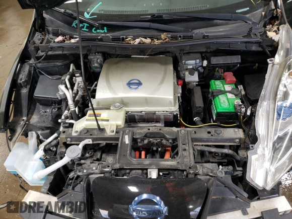 2015 Nissan LEAF S with VIN 1N4AZ0CP6FC334064, listed as a Copart auction lot 49307085 with 42,375 mi miles and Salvage Title. Bid and sale history available at DreamBid. Image 11.
