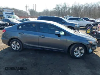2013 Honda Civic LX with VIN 19XFB2F51DE012870, listed as a IAAI auction lot 41602499 with 120,001 mi miles and . Bid and sale history available at DreamBid. Image 14.