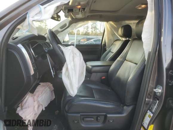 2018 Toyota Sequoia SR5 with VIN 5TDZY5G16JS070984, listed as a Copart auction lot 81358604 with 85,179 mi miles and Salvage Title. Bid and sale history available at carsss.com. Image 7.