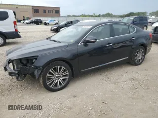 2014 Kia Cadenza Premium with VIN KNALN4D73E5126227, listed as a Copart auction lot 68291274 with 137,437 mi miles and Salvage Title. Bid and sale history available at carsss.com. Image 1.