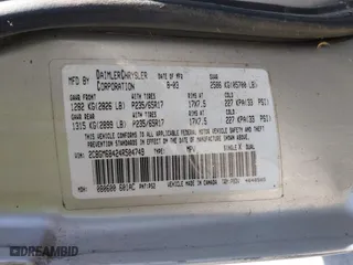 2004 Chrysler Pacifica with VIN 2C8GM68424R504749, listed as a IAAI auction lot 42053162 with 1 mi miles. Bid and sale history available at carsss.com. Image 9.