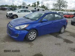 2014 Hyundai Accent GLS with VIN KMHCT4AE9EU685522, listed as a Copart auction lot 54987525 with 105,940 mi miles and Salvage title. Bid and sale history available at DreamBid. Image 1.