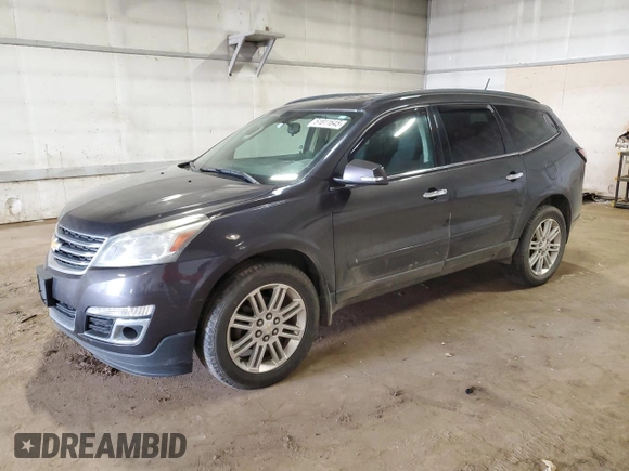 2015 Chevrolet Traverse LT with VIN 1GNKRGKD3FJ350577, listed as a Copart auction lot 51811645 with 215,276 mi miles and Clean Title. Bid and sale history available at carsss.com. Image 1.