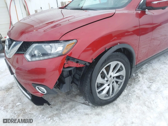 2015 Nissan Rogue SL with VIN 5N1AT2MV8FC903688, listed as a IAAI auction lot 41548493 with 77,123 mi miles. Bid and sale history available at carsss.com. Image 6.