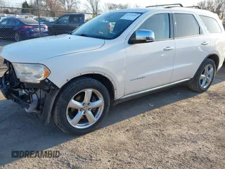 2012 Dodge Durango Citadel with VIN 1C4SDHET3CC121753, listed as a IAAI auction lot 41775187 with 198,041 mi miles and . Bid and sale history available at DreamBid. Image 2.