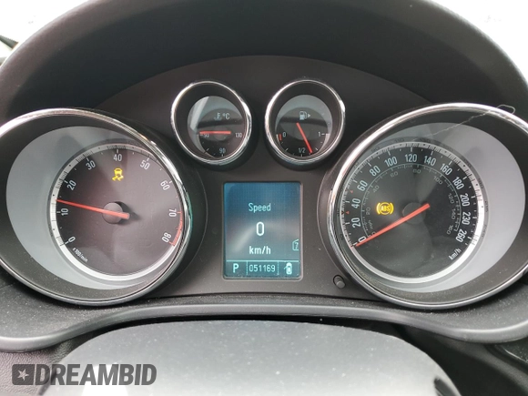 2011 Buick Regal CXL RL2 with VIN 2G4GP5EC1B9174738, listed as a Copart auction lot 45486125 with 51,169 mi miles and Salvage title. Bid and sale history available at DreamBid. Image 9.