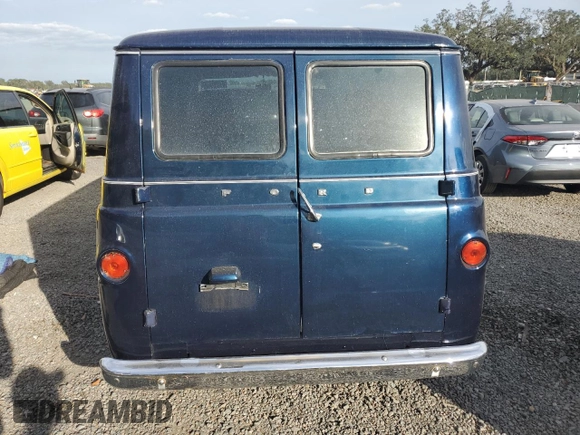 1961 Ford Econoline Cargo with VIN E10SH122862, listed as a Copart auction lot 81049724 with 105,031 mi miles and Salvage Title. Bid and sale history available at DreamBid. Image 6.