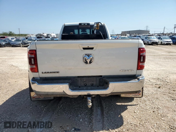 2024 Ram 3500 Laramie with VIN 3C63RRJL6RG272777, listed as a Copart auction lot 71039614 with 6,293 mi miles and Salvage Title. Bid and sale history available at carsss.com. Image 6.