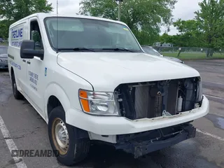 2020 Nissan NV Cargo SV with VIN 1N6BF0KM0LN803824, listed as a IAAI auction lot 42299569 with 100,415 mi miles and . Bid and sale history available at DreamBid. Image 1.