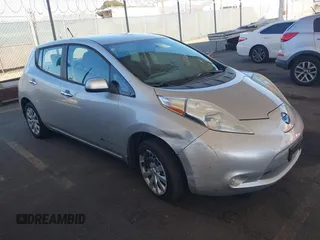 2014 Nissan LEAF SV z VIN 1N4AZ0CP2EC332813, wystawiony jako IAAI lot #41413944 z przebiegiem 63 938 mil mil oraz . Historia ofert i sprzedaży dostępna na DreamBid. Obrazek 1.