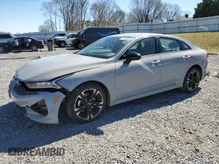 2021 Kia K5 GT-Line with VIN 5XXG64J2XMG003156, listed as a Copart auction lot 47420605 with 71,088 mi miles and Salvage Title. Bid and sale history available at carsss.com. Image 1.