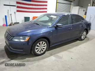 2014 Volkswagen Passat Wolfsburg Edition z VIN 1VWAT7A31EC099721, wystawiony jako Copart lot #52241945 z przebiegiem 151 115 mil mil oraz Czysty tytuł • Clean title. Historia ofert i sprzedaży dostępna na DreamBid. Obrazek 1.