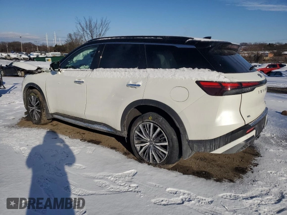 2023 Infiniti QX60 Autograph z VIN 5N1DL1HU8PC364029, wystawiony jako Copart lot #88387495 z przebiegiem Nie podano mil oraz Szkody całkowita. Historia ofert i sprzedaży dostępna na DreamBid. Obrazek 2.