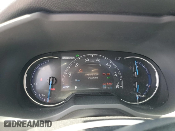 2019 Toyota RAV4 Hybrid XSE with VIN JTMEWRFV4KJ004271, listed as a Copart auction lot 61335175 with 116,457 mi miles and Salvage title. Bid and sale history available at DreamBid. Image 9.