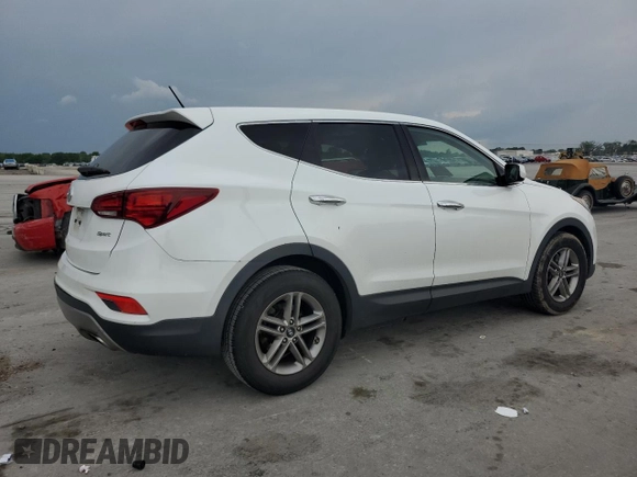 2018 Hyundai Santa Fe 2.4L with VIN 5NMZT3LB2JH056889, listed as a Copart auction lot 57801705 with 133,454 mi miles and Salvage title. Bid and sale history available at DreamBid. Image 3.
