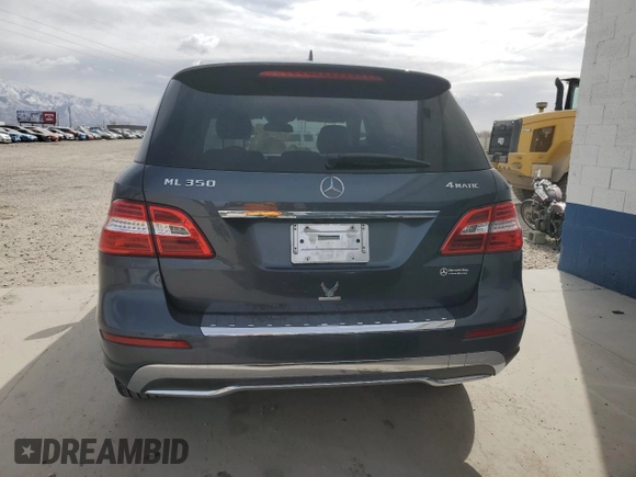 2013 Mercedes-Benz M ML 350 with VIN 4JGDA5HB0DA265675, listed as a Copart auction lot 45661555 with 108,947 mi miles and Salvage Title. Bid and sale history available at carsss.com. Image 6.
