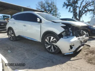 2022 Nissan Murano SL with VIN 5N1AZ2CJ8NC117319, listed as a Copart auction lot 82297434 with 24,801 mi miles and Non Repairable. Bid and sale history available at DreamBid. Image 4.