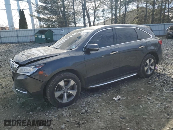 2016 Acura MDX with VIN 5FRYD4H25GB010313, listed as a Copart auction lot 46729375 with 145,118 mi miles and Salvage Title. Bid and sale history available at carsss.com. Image 1.